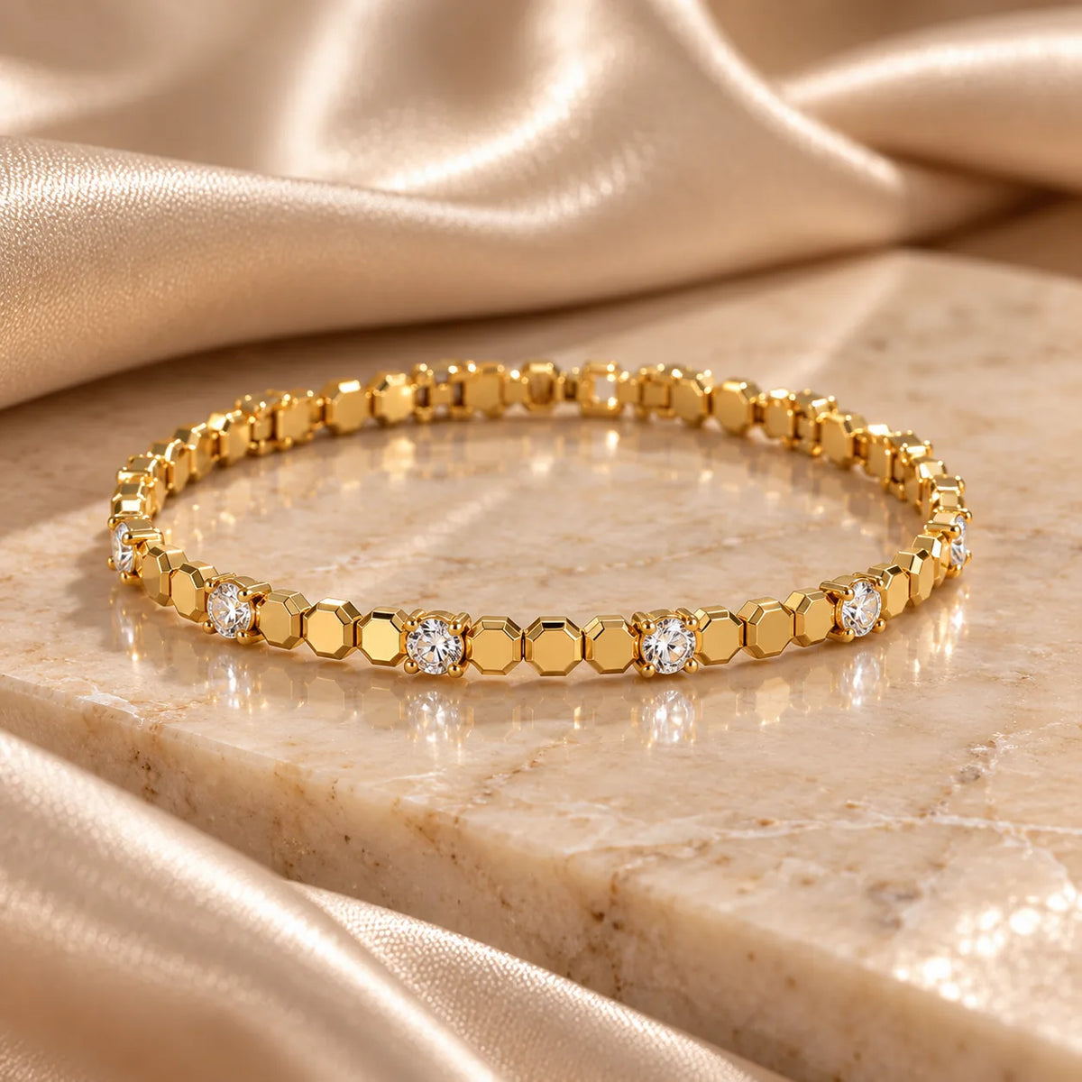 Bracelet 3 Rangs Doré – Inoxydable-3