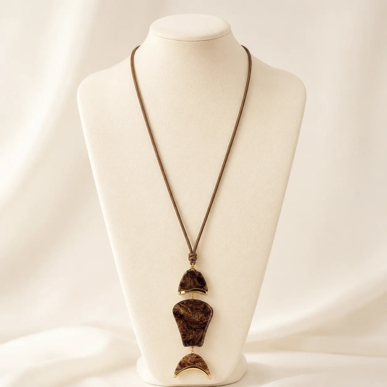 Collier Houta Long - Acier Inoxydable