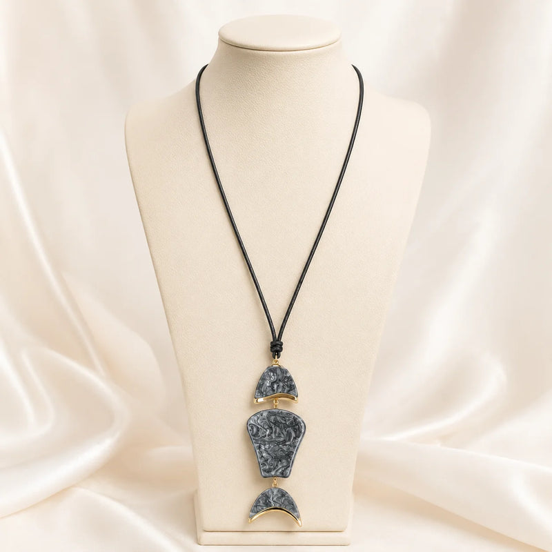 Collier Houta Long - Acier Inoxydable-2