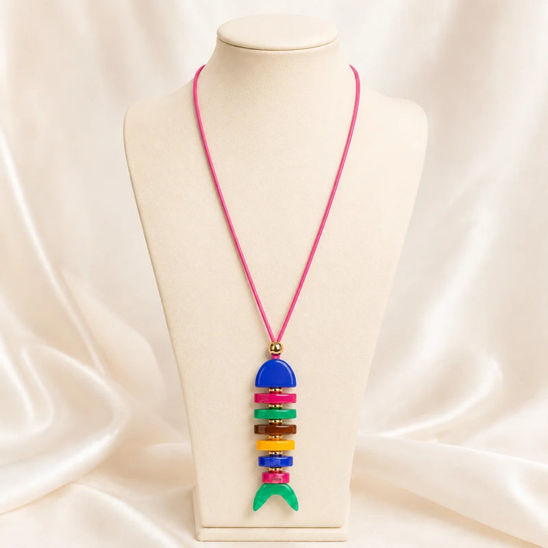 Collier Houta Long - Acier Inoxydable-3
