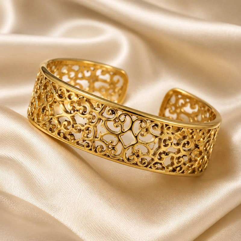 Bracelet Arbi Mankouch - Acier Inoxydable Doré-3