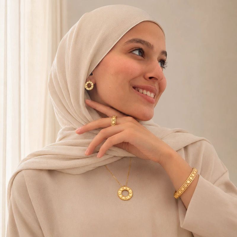 Parure Style Cartier 4 Pièces - Acier Inoxydable Doré-2