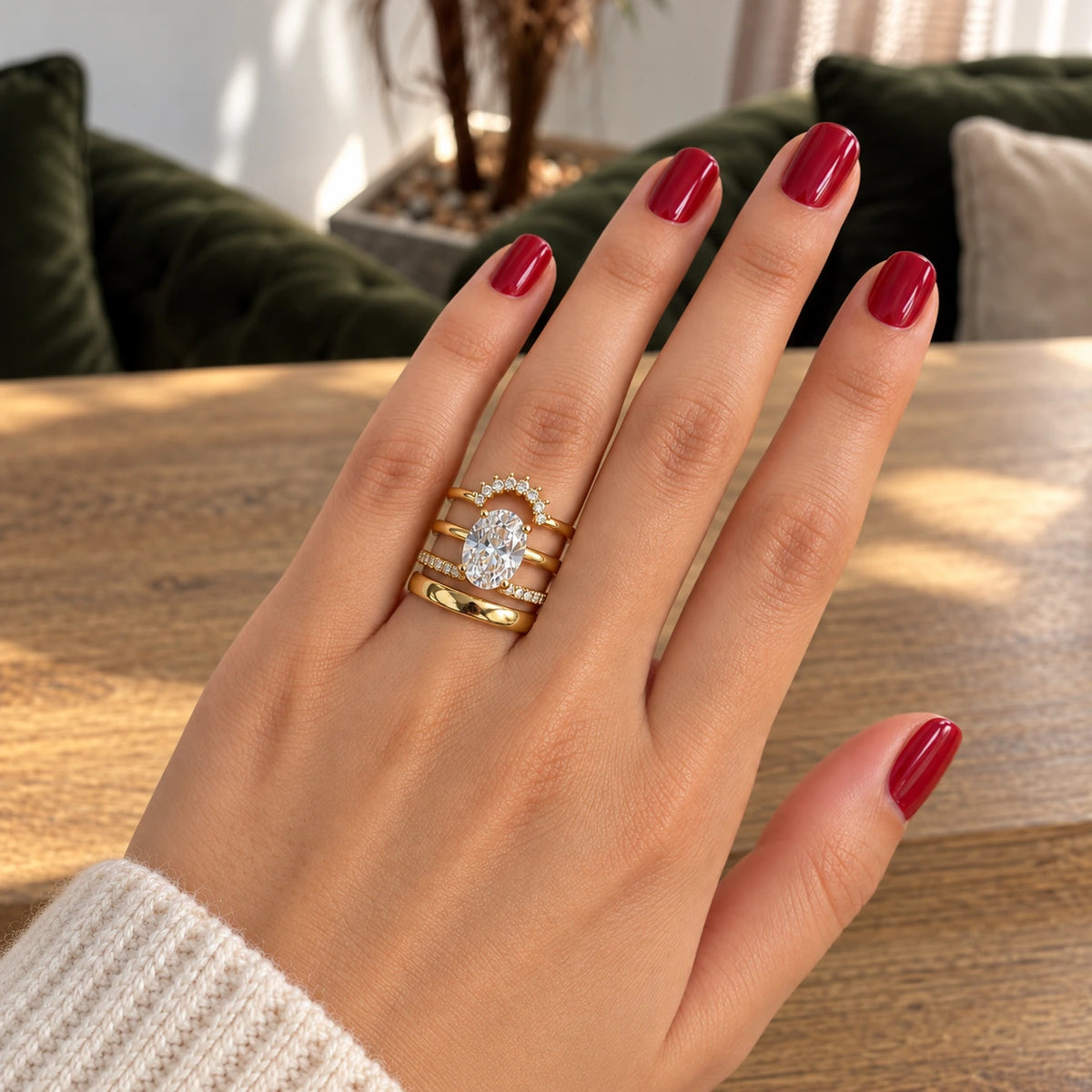💍 Bague d’Amour – Set de 4 Pièces Ajustables-4