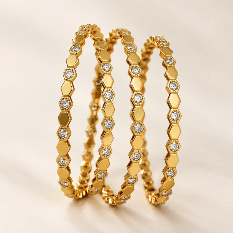 Bracelet 3 Rangs Doré New – Inoxydable-2
