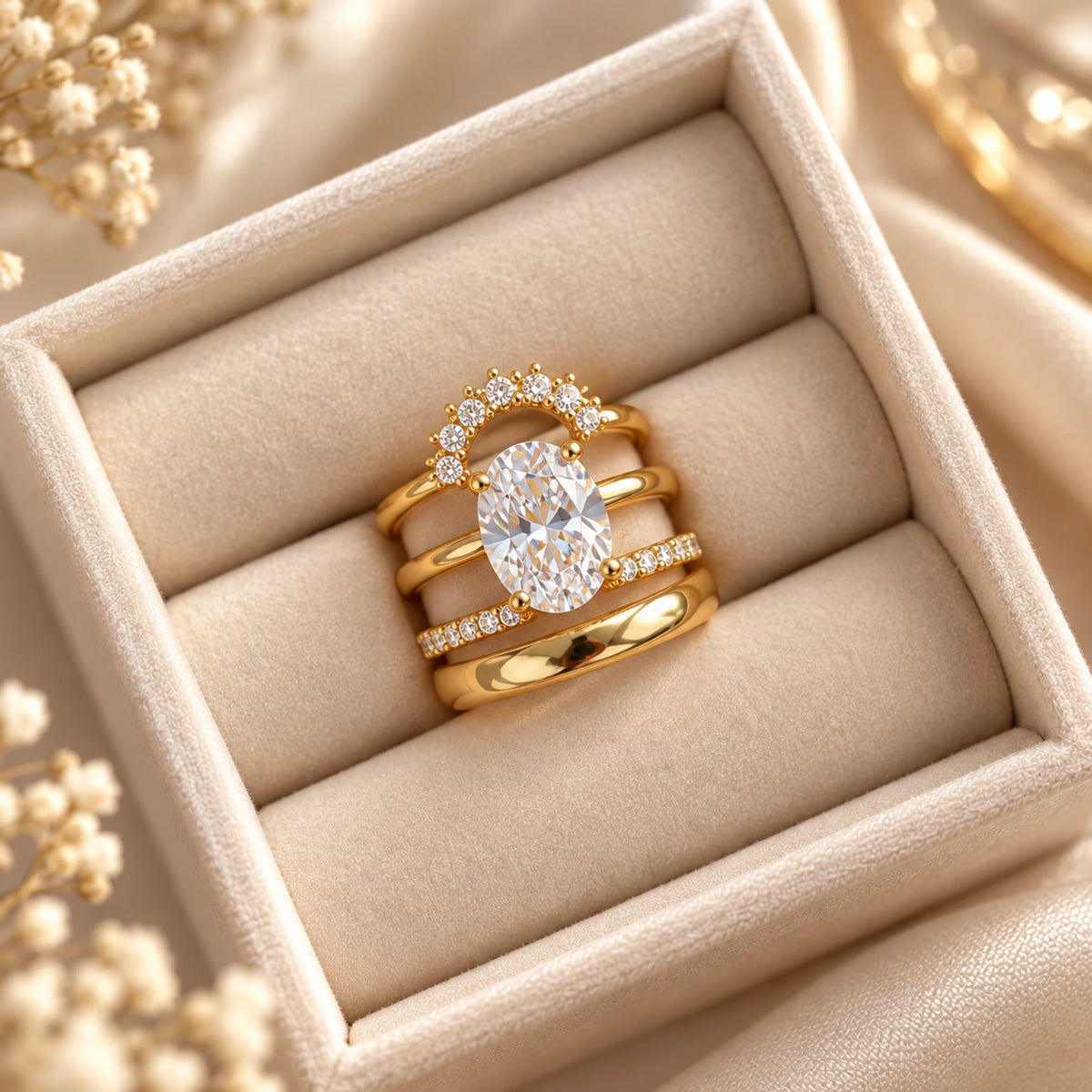 💍 Bague d’Amour – Set de 4 Pièces Ajustables-2
