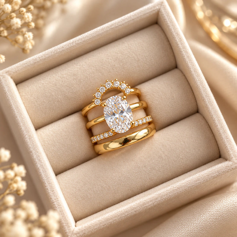 💍 Bague d’Amour – Set de 4 Pièces Ajustables-2
