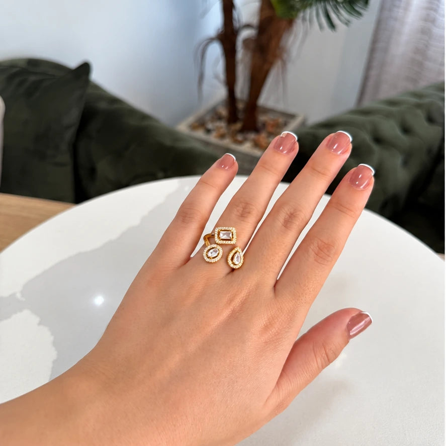 Bague Diamantine — Acier Inoxydable-2