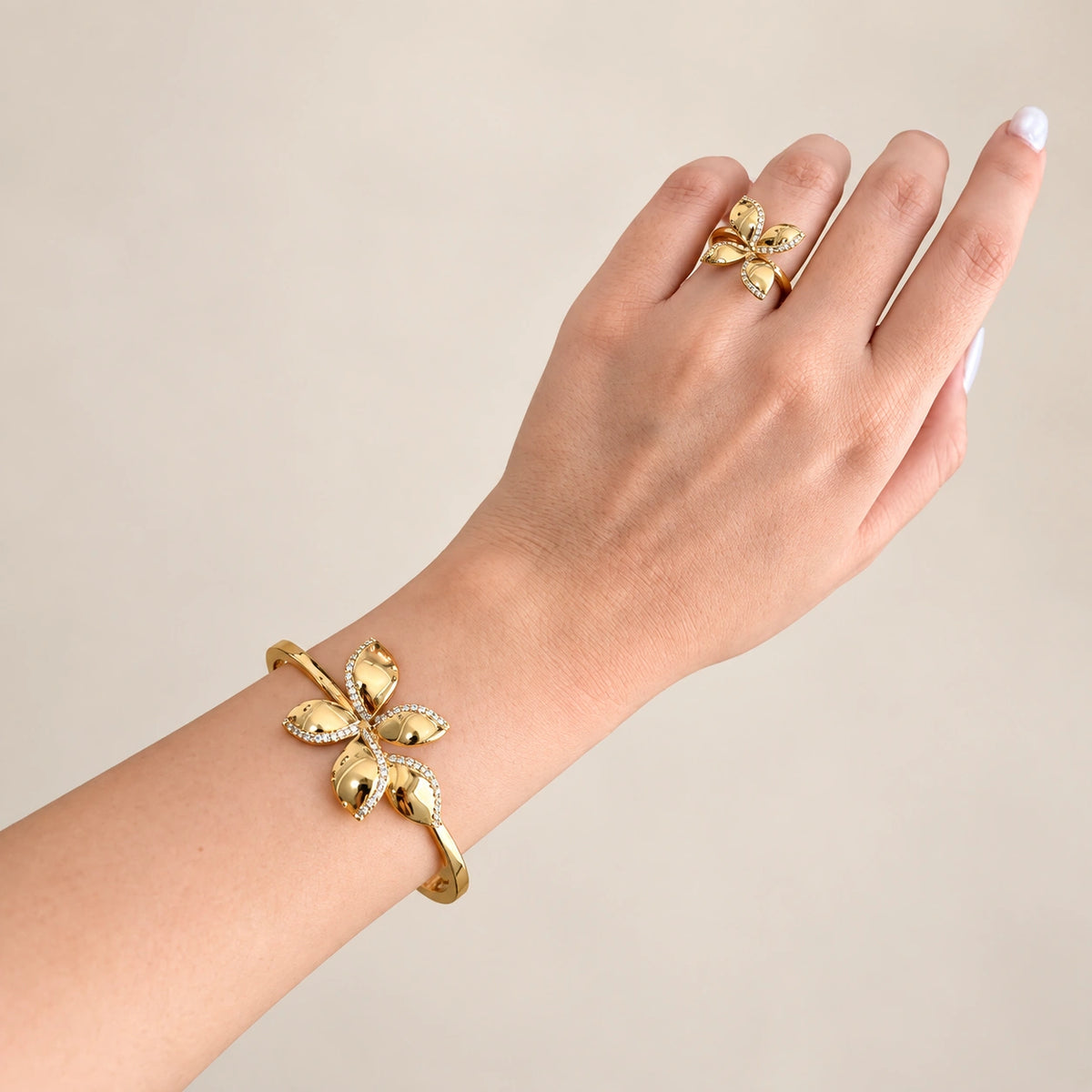 Modèle Flora — Gourmette &amp; Bague-1