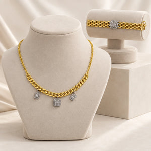 Pack Carré — Collier + Bracelet