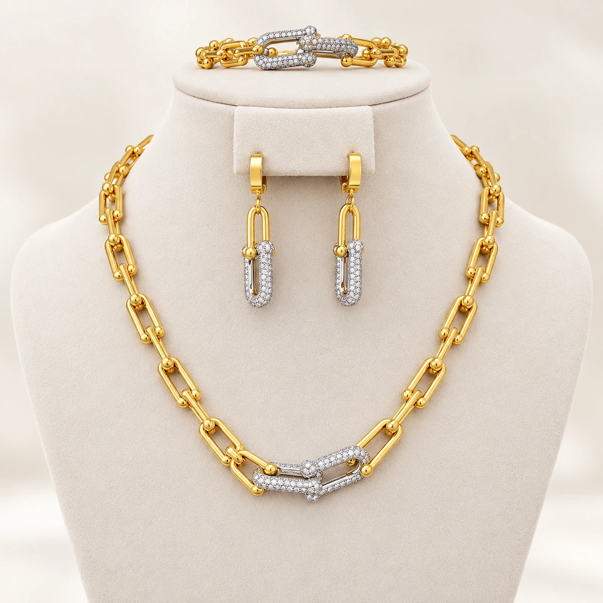 Parure Royale — 3 Pièces en Acier Inoxydable-3