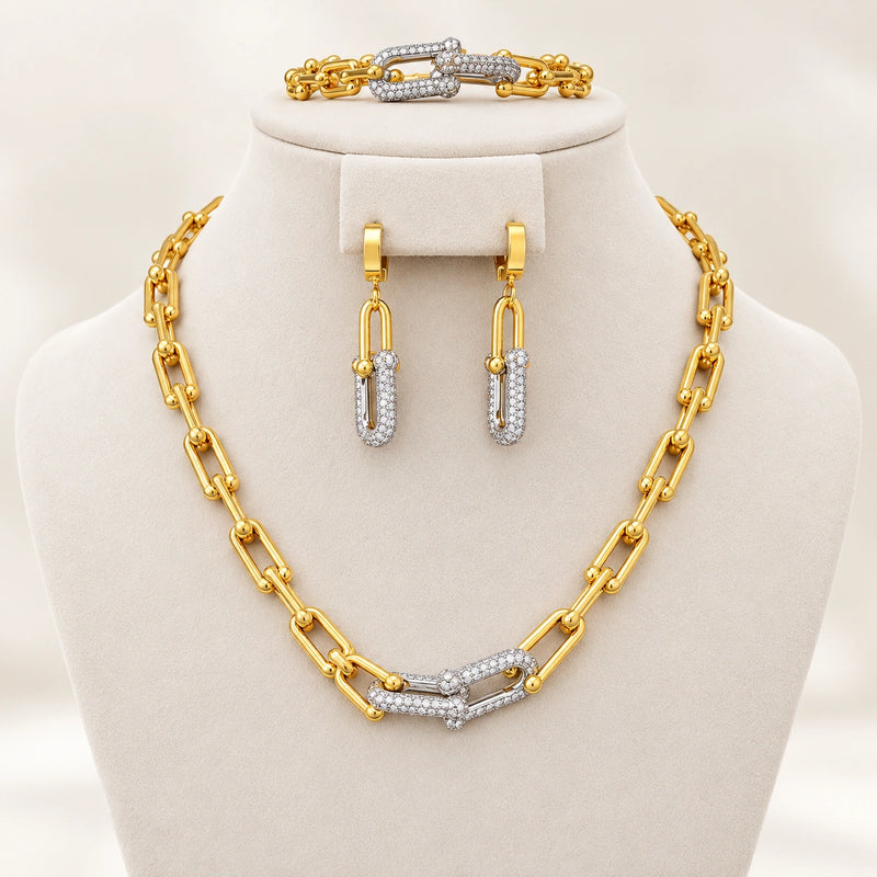Parure Royale — 3 Pièces en Acier Inoxydable-3