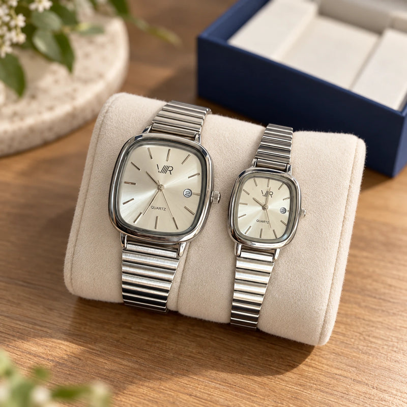 ⌚ Royal Matching – Duo de Montres Inoxydables-5
