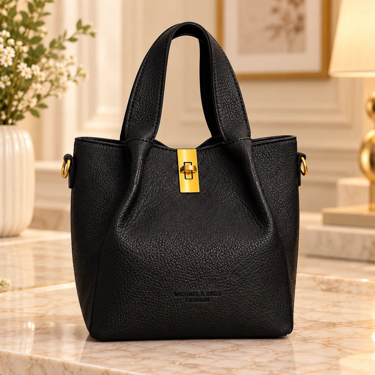 Sac Bandoulière Grainé — Modèle Élégance-3