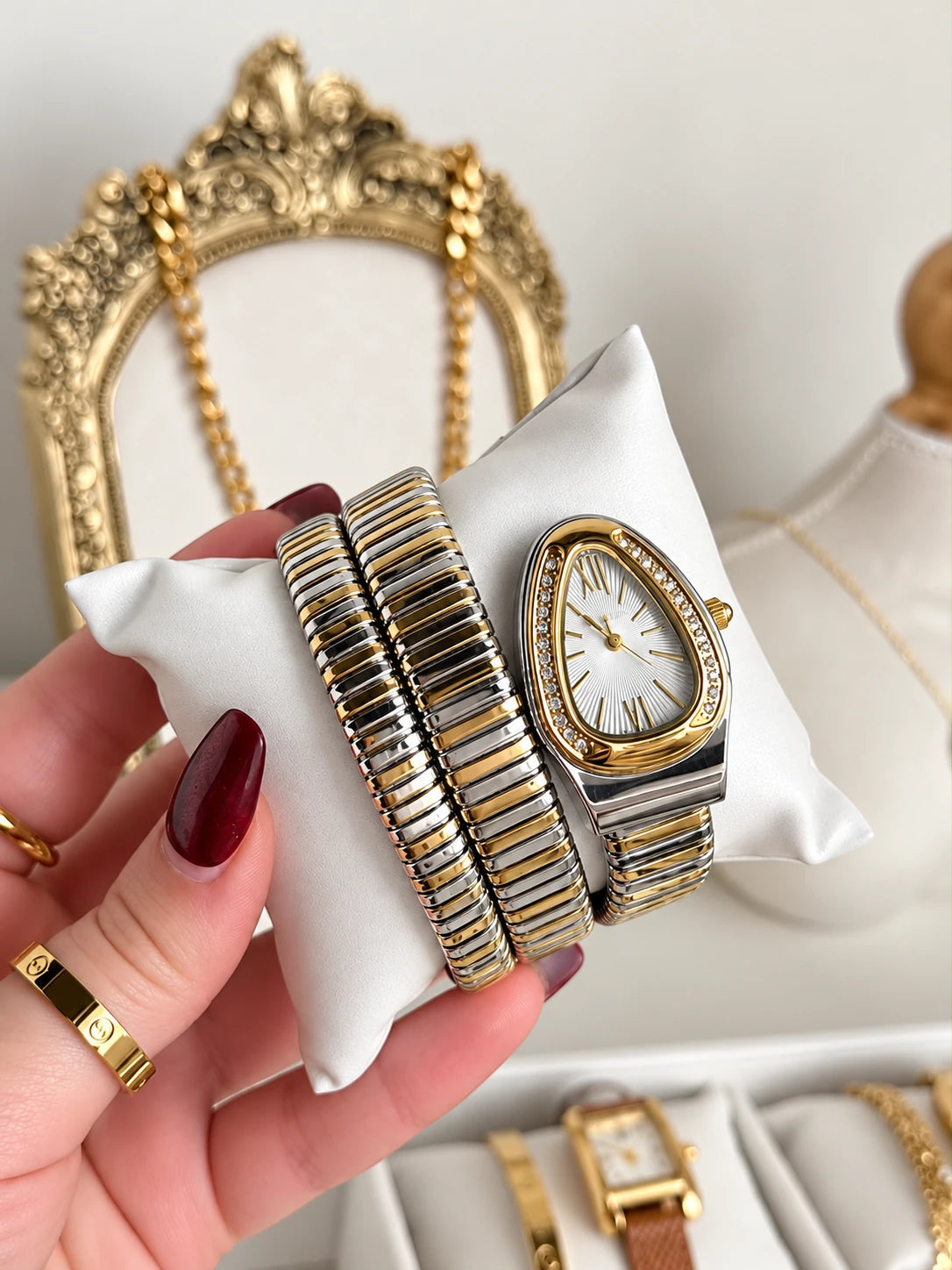 Montre Spirale Ajustable - Acier Inoxydable
